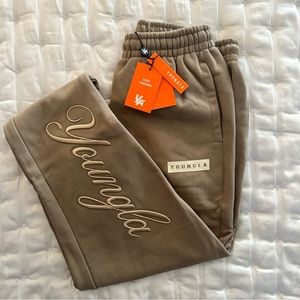 YoungLA Model #245 Autograph Joggers Khaki M New with Tags